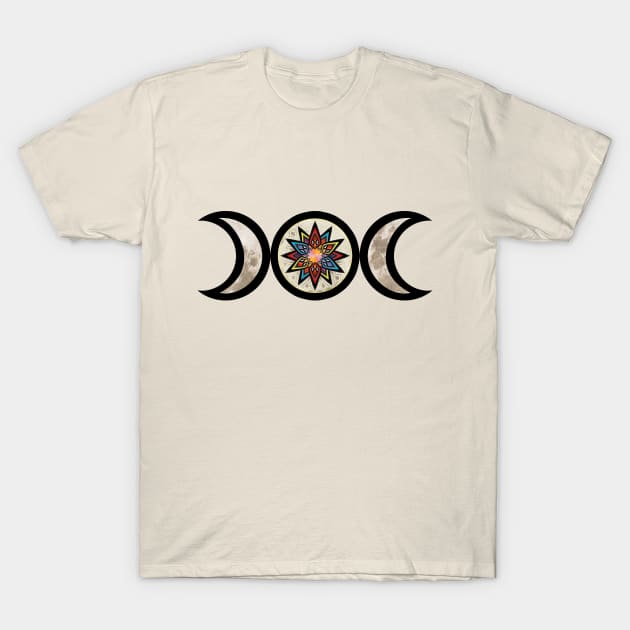 Triple Moon Symbol T-Shirt by Gaspar Avila
